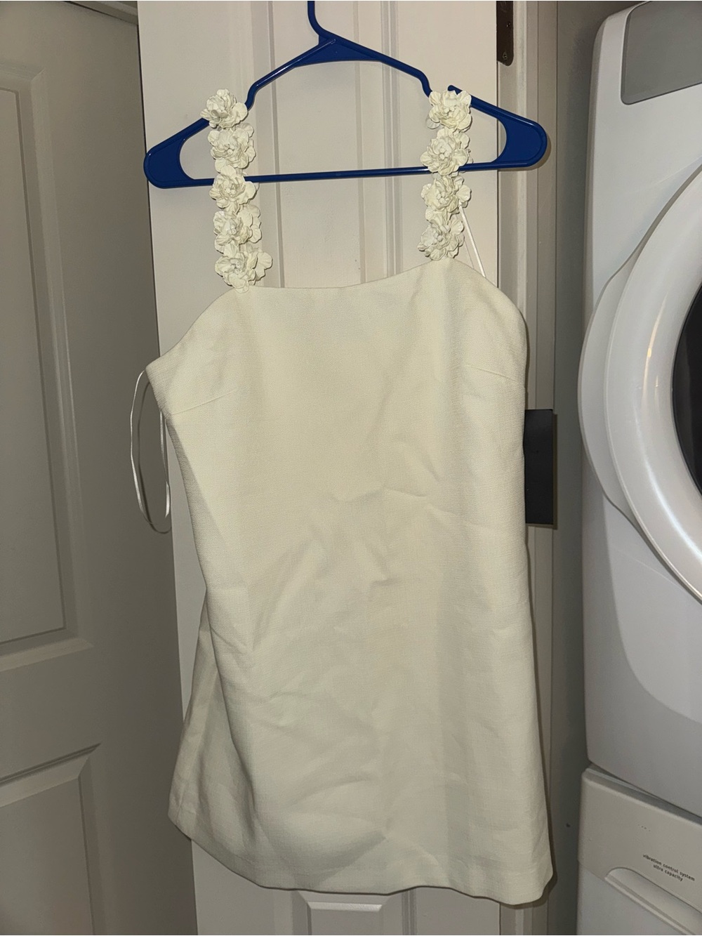 Tuckernuck Women's White Floral Strap Mini Dress